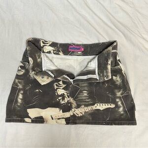 EDIKTED - Rock Washed Denim Skirt